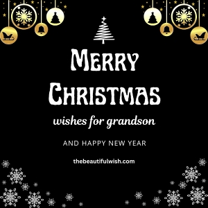 christmas greeting for grandson